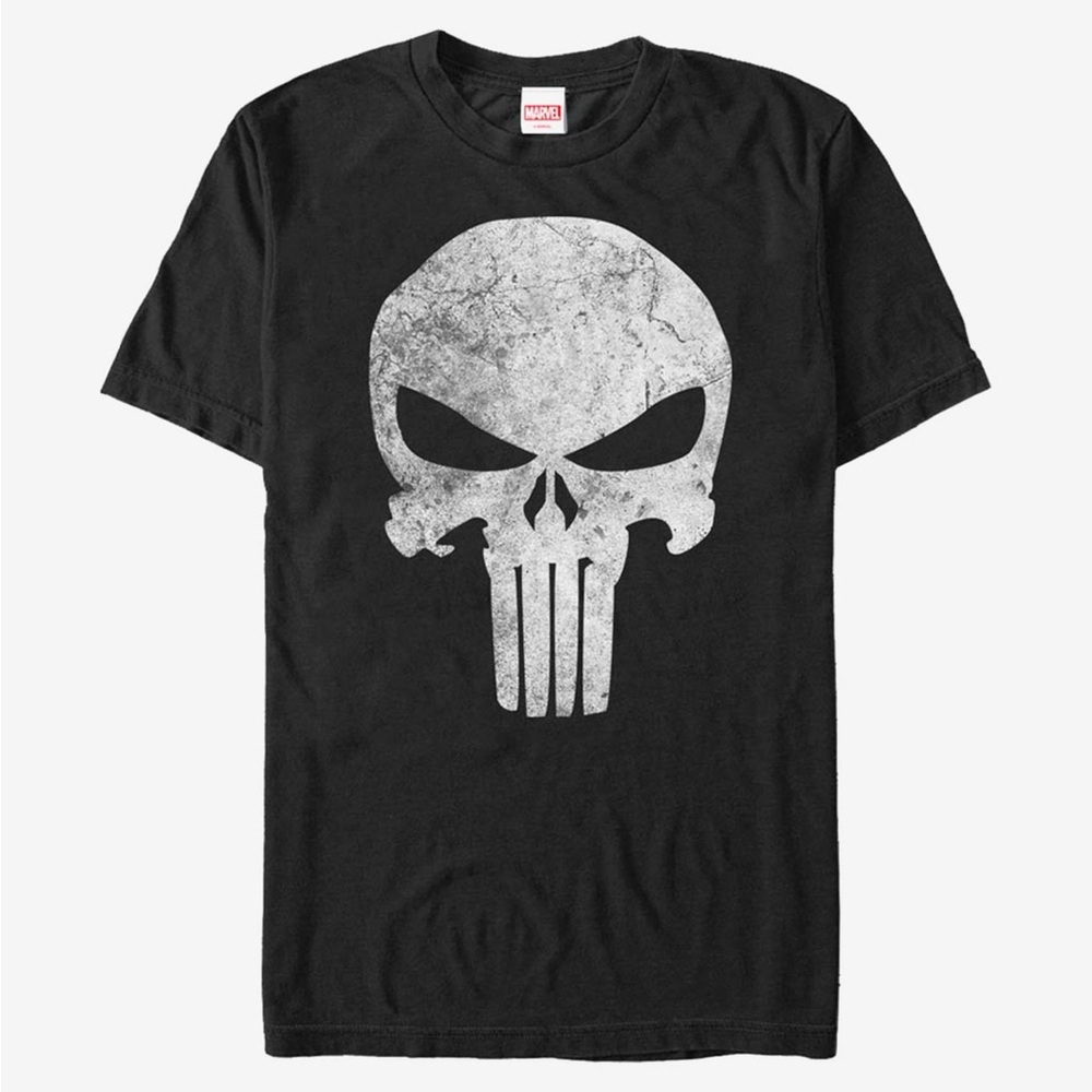 Marvel Punisher Black Graphic T-Shirt